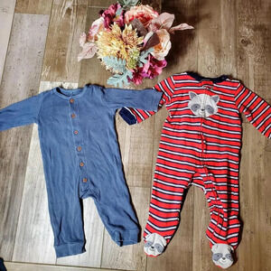 Baby Boy Size 6-9M Pajama Sleepwear Loungewear Bundle 2pc